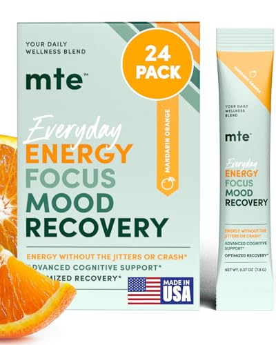 Image of MTE Caffeine-Free Energy Drink Powder with Paraxanthine - Clean Energy for Focus, Mood & Productivity | 24 Energy Drink Packets