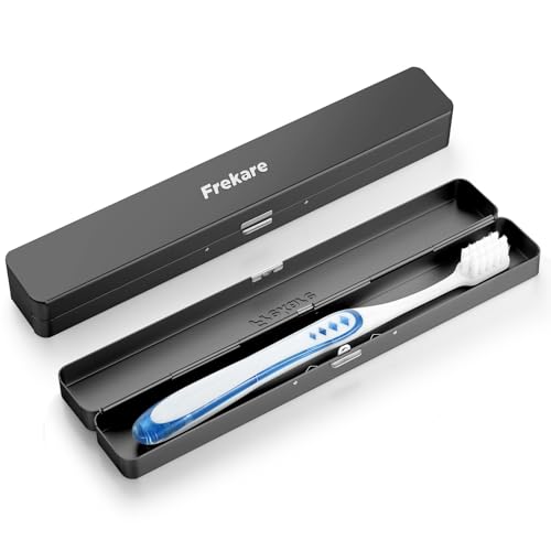 Toothbrush Travel Case Aluminum, Manual Tooth Brush Holder for Traveling