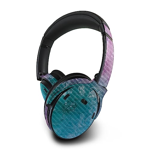 Image of MightySkins Carbon Fiber Skin Compatible with Bose QuietComfort 45 Headphones Diamond Grunge | Protective, Durable Textured Carbon Fiber Finish | Easy to Apply | Made in The USA