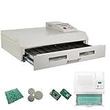 Four de refusion à circulation d'air chaud : machine à souder par refusion extractible, pratique for prendre des pièces ; Zone de soudure à atteindre efficacement : 400 x 600 mm, augmente la portée d'utilisation de cette machine, investissement économique.