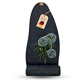 kontor28® - Premium Tischläufer Filz 100prozent Made in Germany aus Upcycling-PET Filz | Waschbarer Tischläufer in 100x40 cm Kratz- & hitzewiderstandsfähig | Filzläufer Anthrazit für Indoor und Outdoor