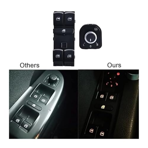 Kit interrupteur lève vitre VW Passat B6 CC commande vitre et miroir - 4