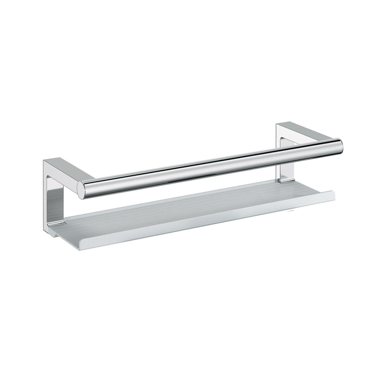 COSMIC Architect SP Jabonera de Ducha Tipo Estante de Diseño Minimalista. Estantería de Pared con Tornillería para Baño de Acero Inoxidable. Organizador Rectangular en Color Cromo