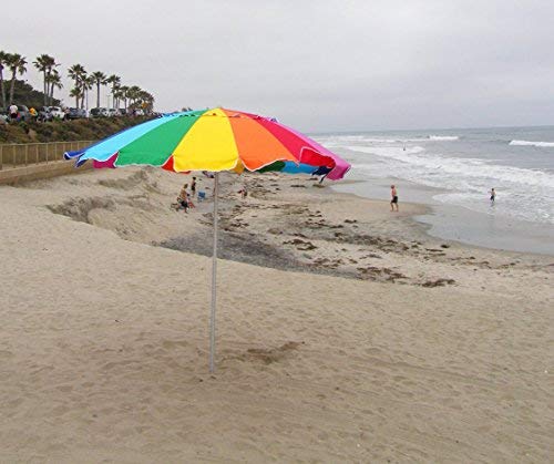 Impact Canopy 8FT-RUM-A 8' Beach Umbrella, Uv Protected thumb #1
