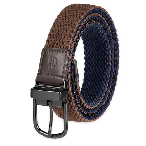 Cole Haan mens Reversible Stretch Fabric Belt