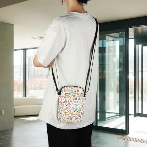 POFULL Drink Around The World Gift Vacation Trip Gift I Only Had One Drink In 11 Different Countries Crossbody Bag (I ONLY HAD DRINK)4