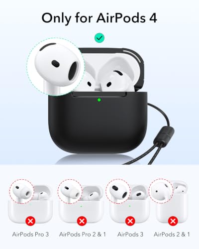 Image of ESR for AirPods 4 Gen Case, Compatible with MagSafe, Pulse Series, Black