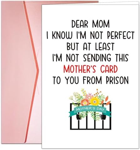 Amazon.com: Dapofajo Naughty Mothers Day Card, Funny Mother's Day Card ...