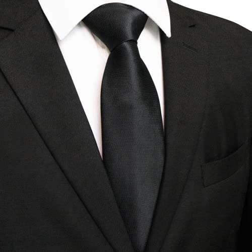 Image of JEMYGINS Solid Color Tie Mens Necktie for Business and Wedding