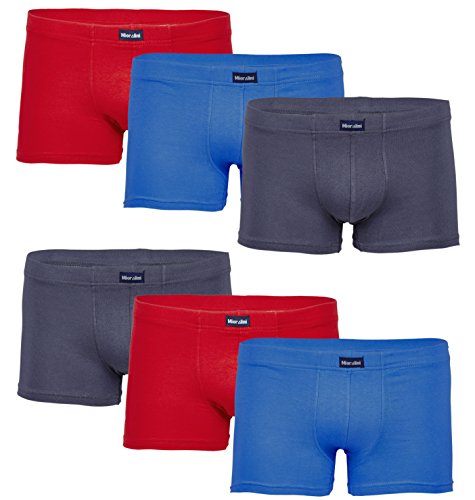 MioRalini 6 Hombres Elastan Boxers Short, Artículo: 6 x Set 03, Talla: S-4