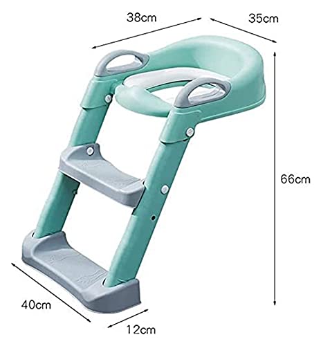 Toddler Potty Training Seat met ladder, Potty Seat-toiletzitting met stiefkruk for kinderen, spatbescherming en antislip… - Afbeelding 5