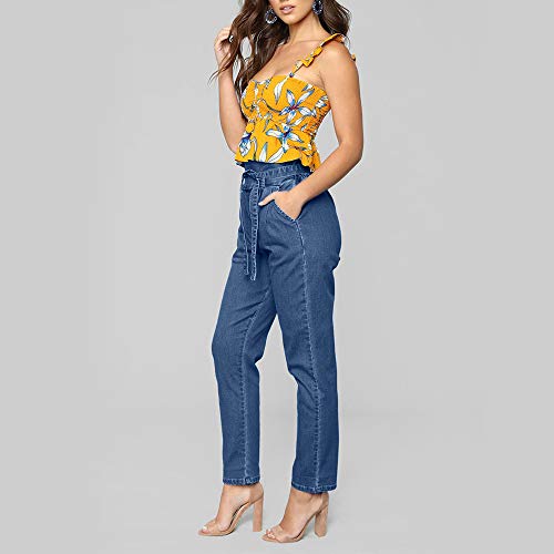 Waist Jeans Denim Long Pencil Pants 