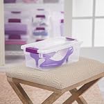 Sterilite ClearView Latch Boxes, Storage Bins with Lids, 6 Quart, 12-Pack - Image 2