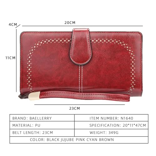 Large Women Wallets Name Engraving Hollow Out Long Wallet PU Leather Card Holder Wallet For Women2