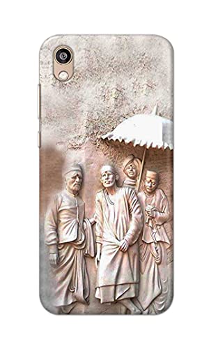 Image of Printed Hard Back Cover Case for Honor 8S | Huawei Y5 2019 Back Cover (Sai Baba) -1803
