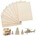 Produktbild AILANDA 10pcs Sperrholzplatte 3mm Holz Platten A5 Birkensperrholz Dünne Zuschnitte 220 x 150 x 3(+/- 0,5) mm Holzplatten zum Basteln Balsaholz für Laubsäge Brandmalerei Laserschnitt DIY Modell CNC