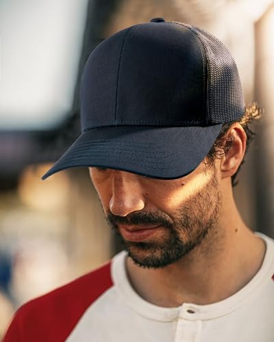 FURTALK Mens Trucker Hat Structured Mesh Baseball Cap Adjustable Classic Mens Hat