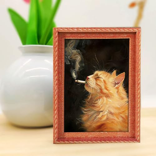 Imanes decorativos con diseño de gato 3D, pack de 6 miniatura 5