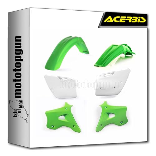 Cache carenage argent haut de gamme Acerbis 0007553.553.095 Kawasaki KX 250 2T