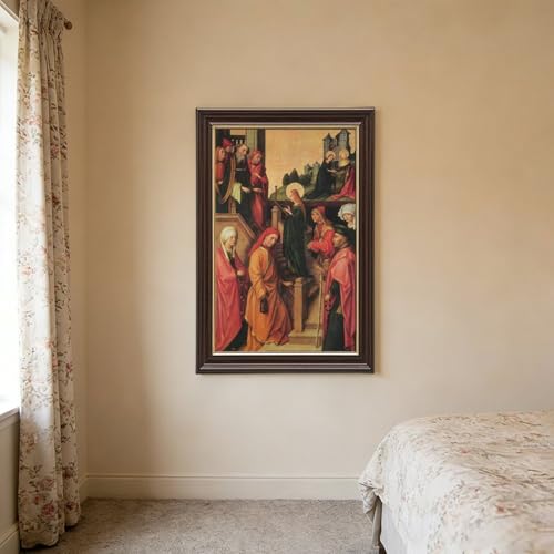 Impression toile Vierge Marie Temple Jérusalem Holbein tableau - 3