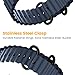 NotoCity for Garmin Fenix 6 Band 22mm Ocean Watch Band for Fenix 7, Fenix 5, Fenix 6 Pro, Fenix 5 Plus, Forerunner 955/945, Approach S60/S62, Epix (Slate)