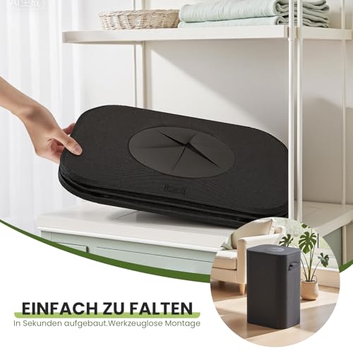 AIUNAOM 110L Pfandflaschen Sammelbehälter mit Deckel,Groß Pfandflaschen Behälter,Recycling Behälter Leergut & Altglas Aufbewahrung,Flaschensammler Leergut mit Loch Flaschentasche für Küche&Haushalt