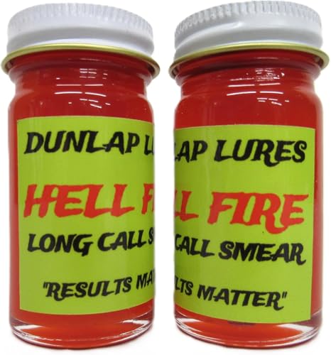 Generic 2 Hellfire Long Call Smear Lure Dunlap Lures 1 Ounce Jars