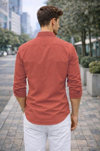 Image of Ben Martin Shirt for Men | Regular Casual Shirts for Mens' | Men's Casual Shirt's Slim Fit | Full Sleeve Cotton Shirts for Men's | Solid Shirt's for Mens Stylish | Formal & Casual Office Wear Shirts