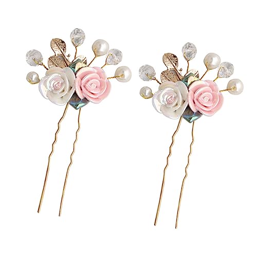 FRCOLOR 2 ԉł̃w bN hair pin hair stick bride p[eB[ party ^̃wAs g uC_wbhs[X 񂴂 Ԃ̃wAs