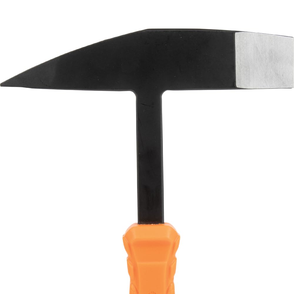 Klein Tools H80612 Schweißhammer, 284 g, Stahlkopf, Schlackenhammer mit stoßdämpfendem hitzebeständigem Nylon-Griff, 17,8 cm