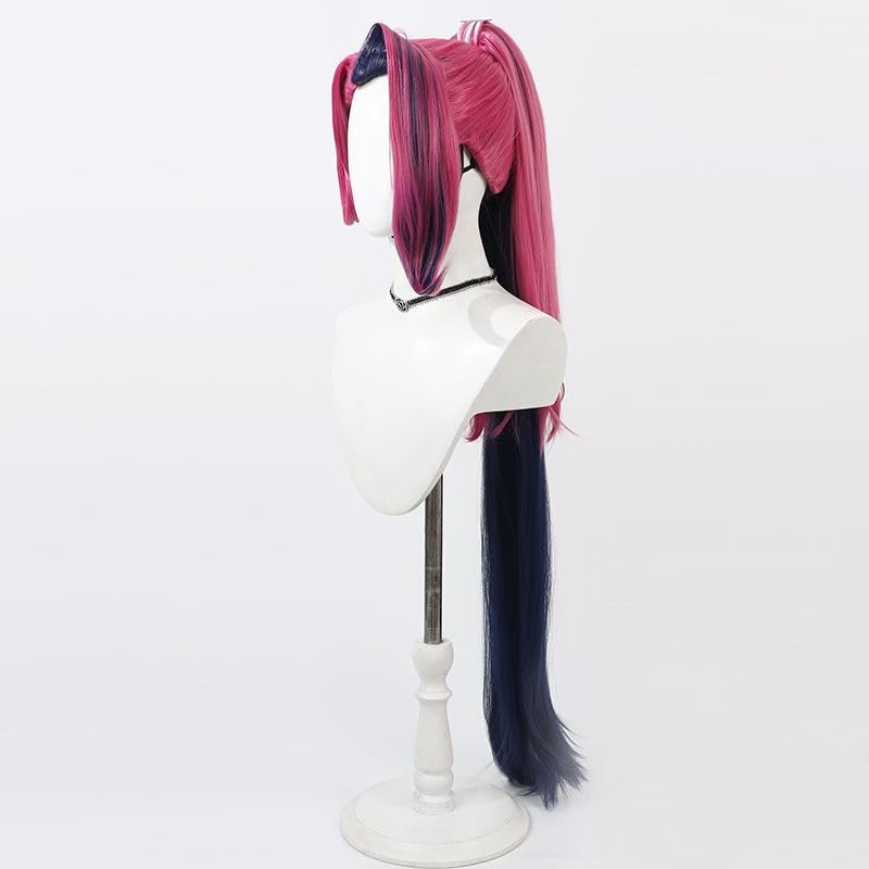 Hazbin Hotel Velvette Cosplay Wig Hair Role Play Halloween Christmas Comic Convention Costume Party Wigs + Wig Cap