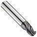 Niagara Cutter 17003788 Carbide Ball Nose End Mill, Inch, TiAlN Finish, Finishing Cut, 35 Degree Helix, 3 Flutes, 2
