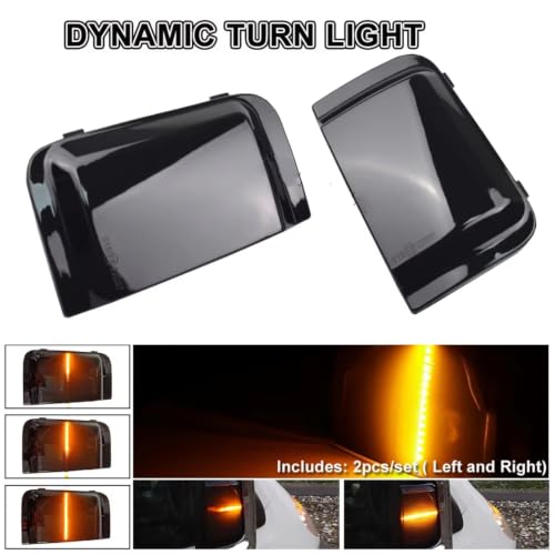 Luz espejo señal giro dinámica con parpadeo secuencial LED para furgoneta Ram Promaster 2