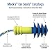 Mack’s Ear Seals Earplugs, 1 Pair with Detachable Cord - 26db High NRR - Dual Purpose Comfortable Ear Plugs for Noise Reduction and Blocking Water