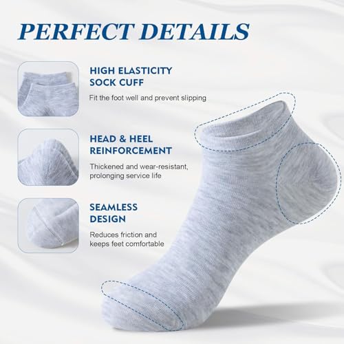 14 Pairs Ankle Socks for Men/Women, Seamless Thin Athletic Socks with Moisture-Wicking, Lightweight For Seasons Use4