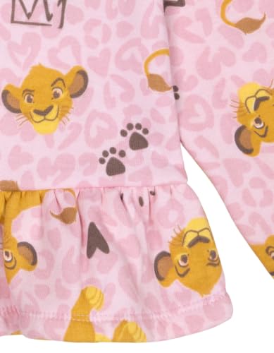 Image of Disney Girls Fleece Sweatshirt and Jogger Pants Outfit Set Newborn to Big Kid Sizes (Newborn - 14-16)