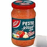 usy Bundle für Gut&Günstig Pesto Rosso cremig mit italienischem Hartkäse (190g Glas) + usy Block