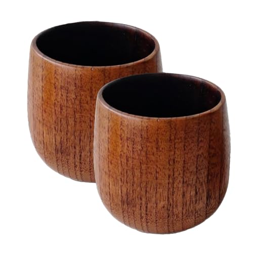 Vaso De Madera De Borbón Genérico - Taza De Madera Para Whisky | Vidrio Antiguo Acabado | Vidrio De Borbón | 2x Botella Vintage Rústica Para Boda De Cumpleaños Viaje De Navidad
