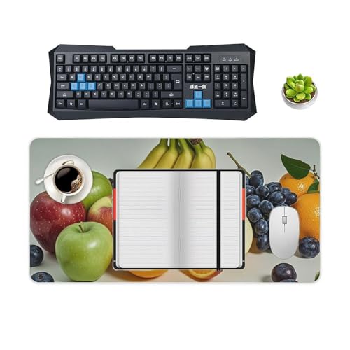 Protector de escritorio Fruits Desk Pad grande blanco miniatura 4