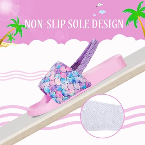 IceUnicorn Kids Girls Slide Sandals Toddler Slippers Boys Non-slip Summer Casual Beach Water Shoes for Indoor & Outdoor4