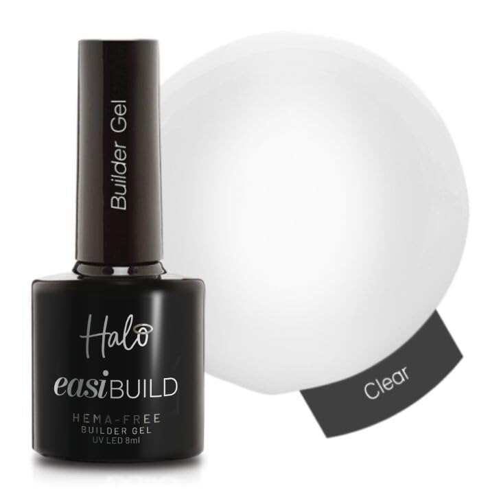 Pure Nails Halo Easi Build LED/UV Builder Gel Collection - Clear 15ml (N3000)
