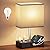 Fully Dimmable Table Lamp for Bedroom Dual USB Port - EVISTR Bedside Lamp for Nightstand Desk Lamps with Charging Station 2 Power Outlets, Grey Fabric Lampshade LED Bulb Included (Black/Grey)