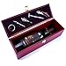 Weinkiste Zubehörbox Wein-Set Sommelier-Set Wein-Geschenk-Set; Weingeschenk Set mit Zubehör für Weinliebhaber (Weinkiste ohne Flasche)