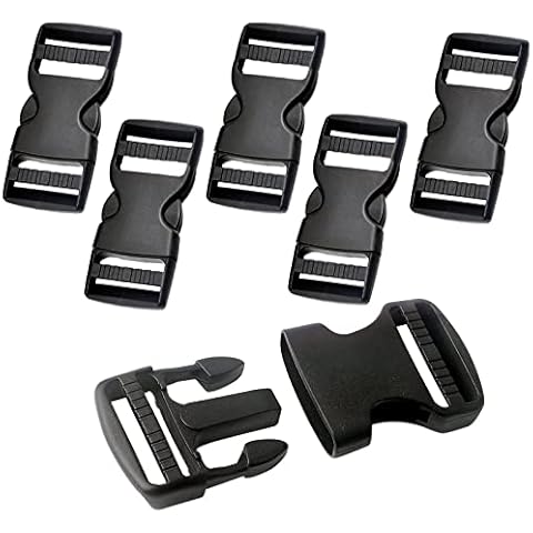 MEDILOE Plastic Side Release Buckle Clip, Quick Release Buckle, Buckles Clips, Rucksack Clips, Replacement Buckles Clip for Luggage, Rucksack/Back Pack, Straps(35mm - 10 Packs) Cover