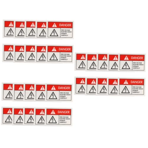 Autocollants avertissement danger haute adhérence avec texte clair pour garage et atelier