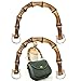 2 Pezzi Manico per Borsa in Bambù Manici per Borsa la Realizzazione di Borse Manici di Ricambio Manici per Borse Fai da Te in Bambù a Forma di U Perfetto per Borsa Artigianale Maniglie Tote Borsetta
