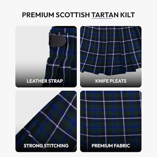 Image of Authentic Scottish Men's Tartan Kilts - Highland Light Weight Value Kilt | Embrace Your Heritage with Comfort