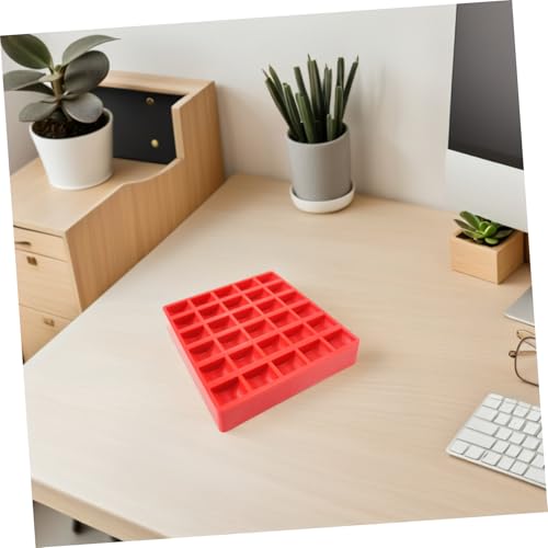 Caja organizadora para monedas color rojo miniatura 6