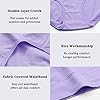 wirarpa-Womens-High-Waisted-Cotton-Underwear-Ladies-Soft-Full-Briefs-Panties-Multipack wirarpa Women's 4 Pack Cotton Underwear High Waisted Briefs Ladies Panties Underpants Green Orange Red Purple X-Small