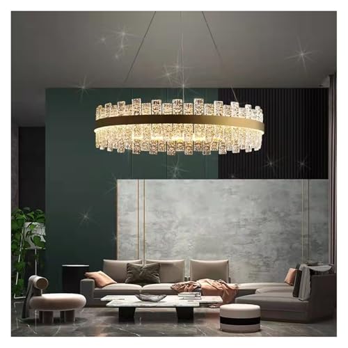 Lustre en cristal salon moderne et lampe salle à manger LED